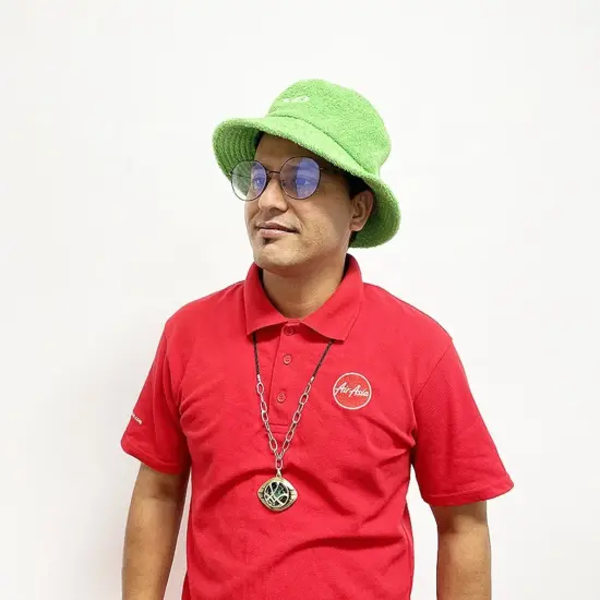 Soft terry cloth bucket hat for outdoors