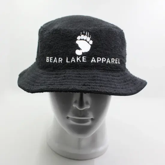 Soft terry cloth bucket hat for outdoors