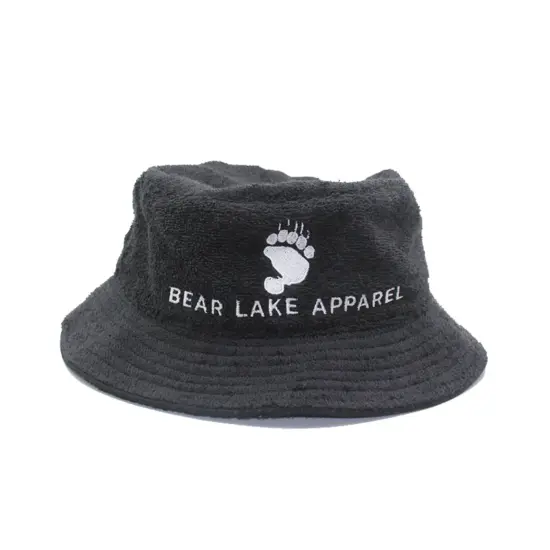 Soft terry cloth bucket hat for outdoors