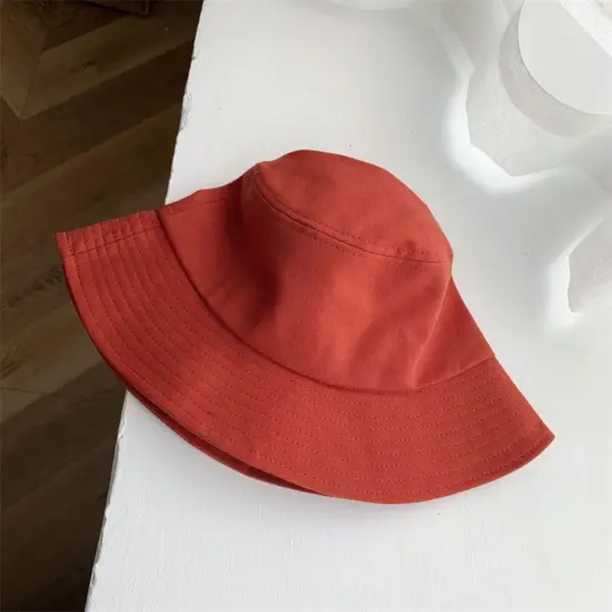 Luxury wide-brim custom bucket hat