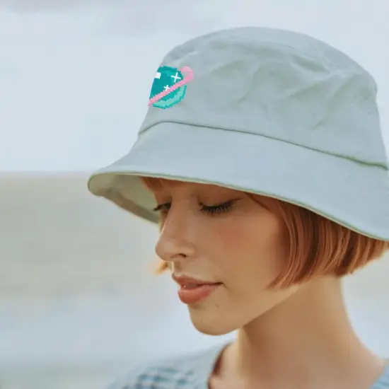 Custom printed cotton bucket hat with logo