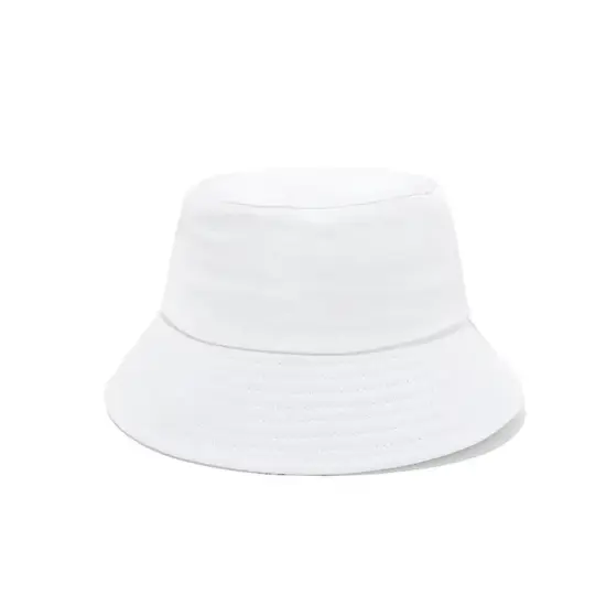 Custom reversible denim wool bucket hat with designer style