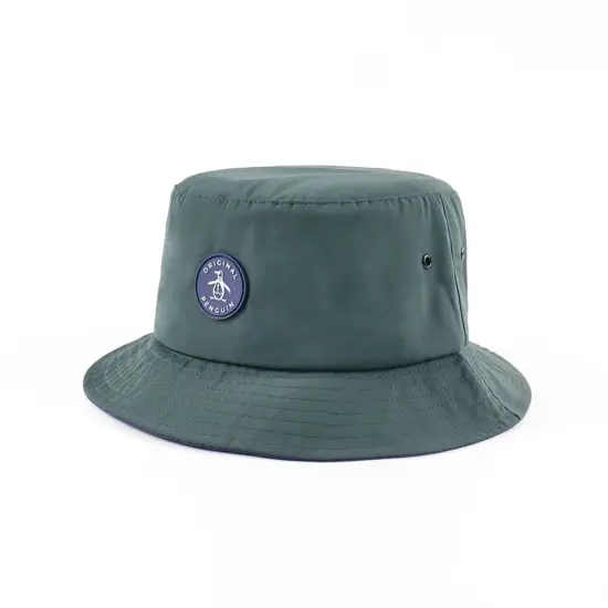 Reversible Waterproof Knit Bucket Hat with Embroidery