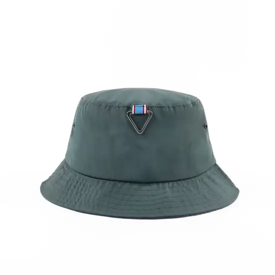 Reversible Waterproof Knit Bucket Hat with Embroidery