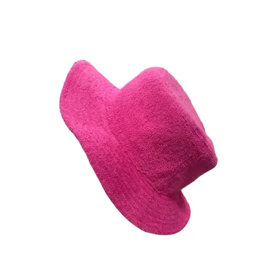 Custom terry cloth bucket hat soft breathable design