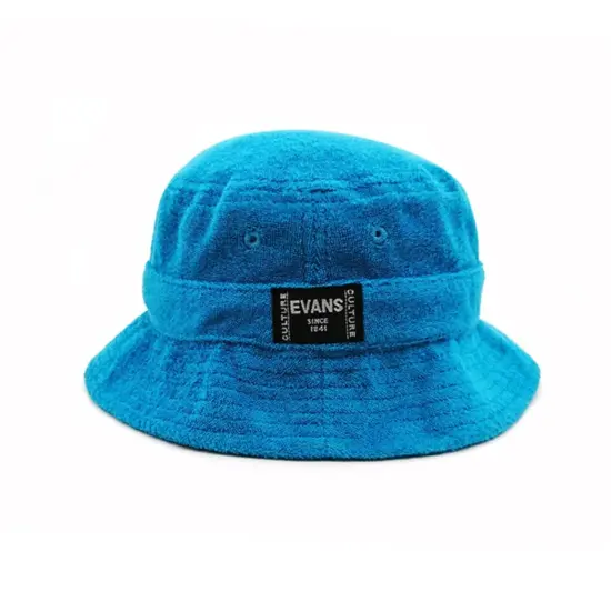 Custom terry cloth bucket hat soft breathable design
