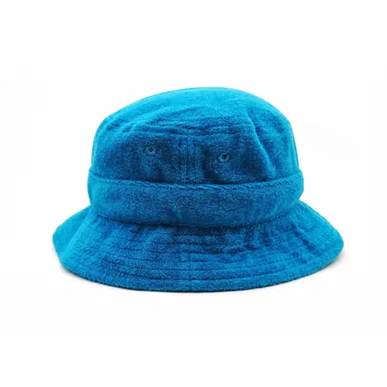 Custom terry cloth bucket hat soft breathable design