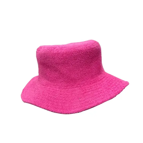 Custom terry cloth bucket hat with logo