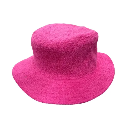 Custom terry cloth bucket hat with logo