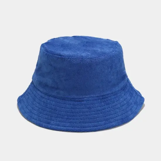 High-Quality Blank Terry Cloth Bucket Hat