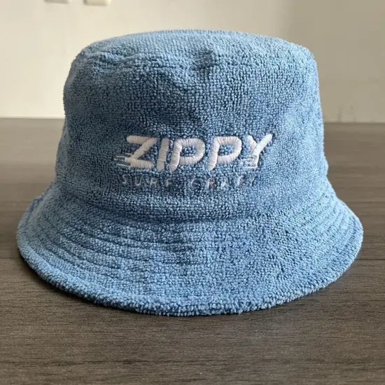 Custom Cotton Terry Cloth Bucket Hat for Men and Women