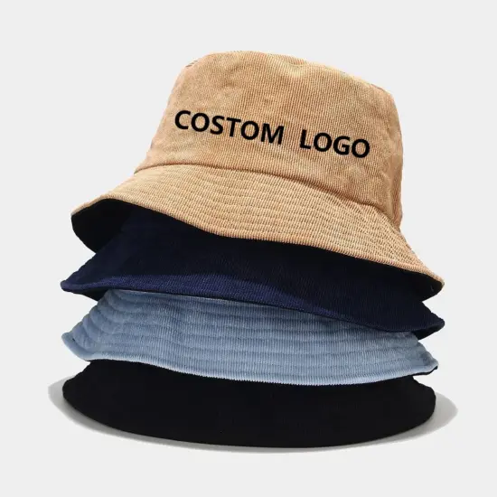 Custom Designer Corduroy Bucket Hat
