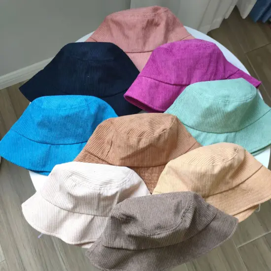 Custom Designer Corduroy Bucket Hat