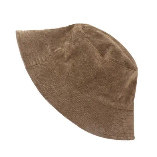 Classic Solid Color Corduroy Bucket Hat