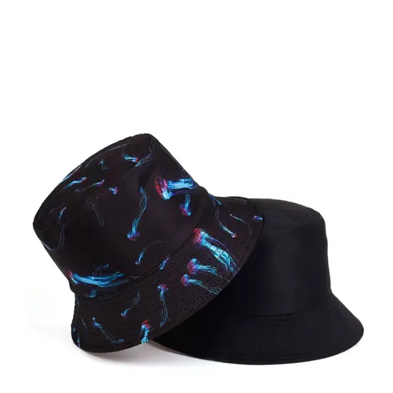 Fashion embroidered cotton denim bucket hat