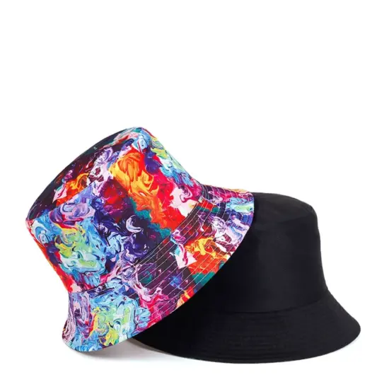Fashion embroidered cotton denim bucket hat