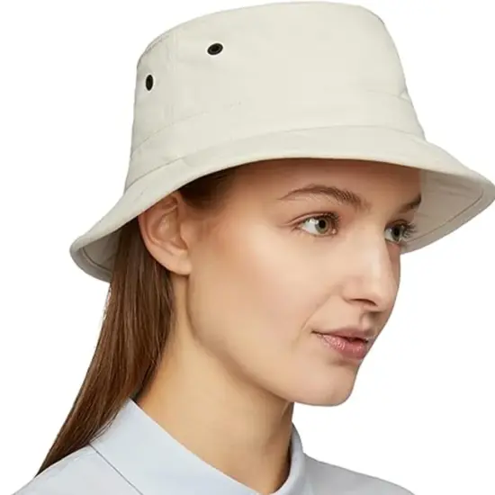 Nylon Silk Faux Fur Outdoor Bucket Hat