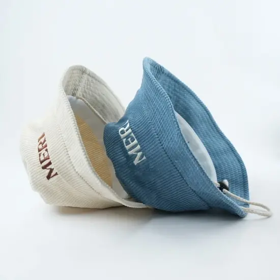 Corduroy Fisherman Bucket Hat with Custom Logo