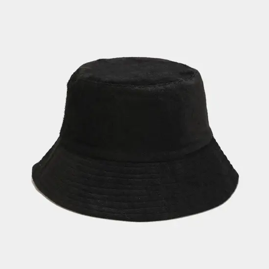 Breathable casual flat-top bucket hat