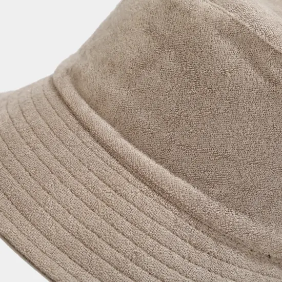 Breathable casual flat-top bucket hat