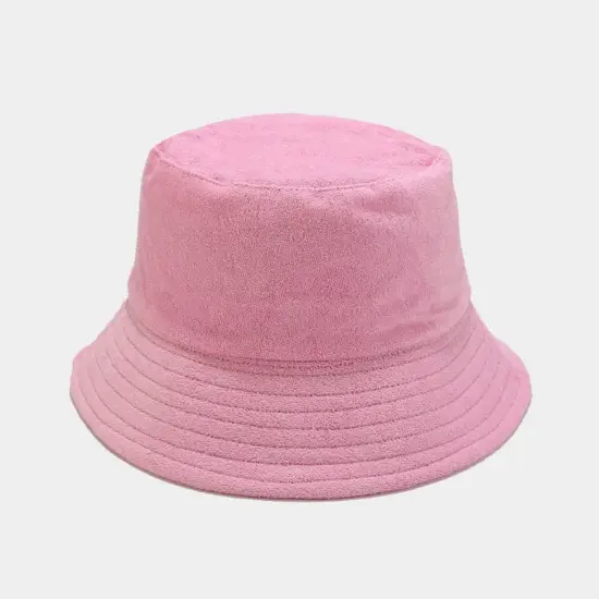Breathable casual flat-top bucket hat