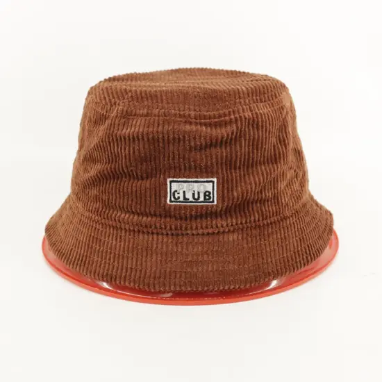 Plain Solid Color Corduroy Bucket Hat