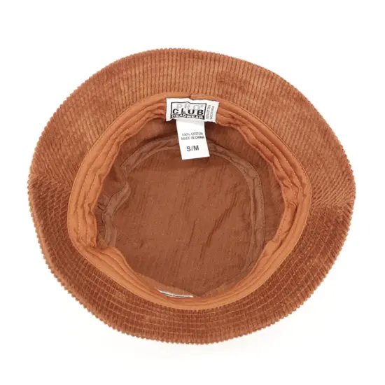Plain Solid Color Corduroy Bucket Hat