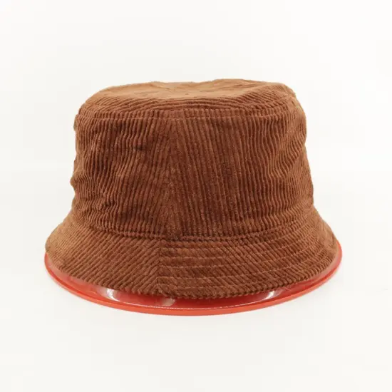 Plain Solid Color Corduroy Bucket Hat