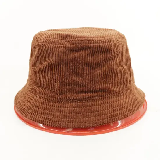 Plain Solid Color Corduroy Bucket Hat