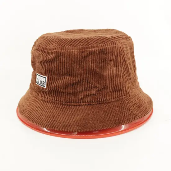 Plain Solid Color Corduroy Bucket Hat