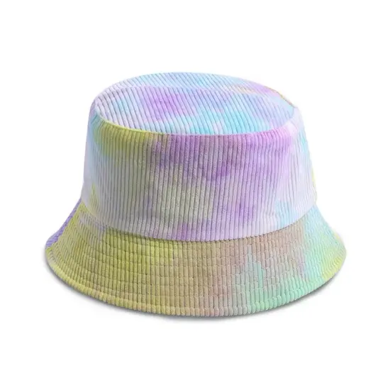 Reversible Solid Color Corduroy Bucket Hat