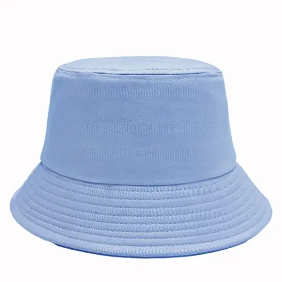 Plain solid color bucket hat