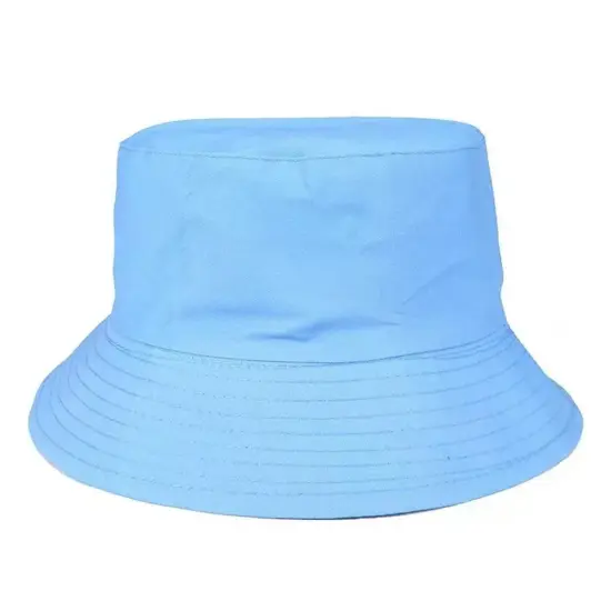Plain solid color bucket hat