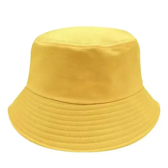 Plain solid color bucket hat