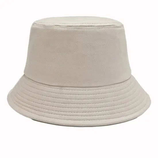 Plain solid color bucket hat