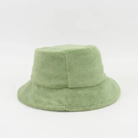 Soft velvet casual bucket hat design