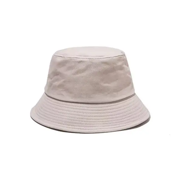 Foldable vintage washed denim bucket hat for women