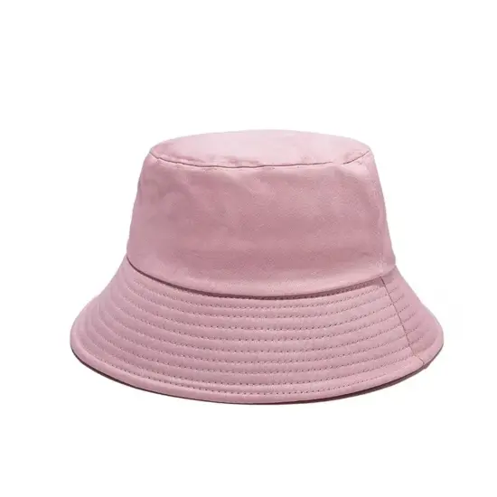 Foldable vintage washed denim bucket hat for women
