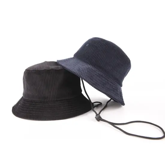 Men’s Embroidered Corduroy Bucket Hat