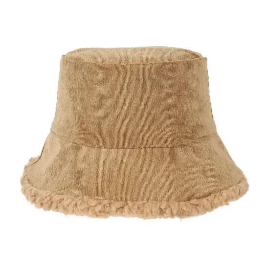 Winter Faux Fur Polyester Wool Bucket Hat