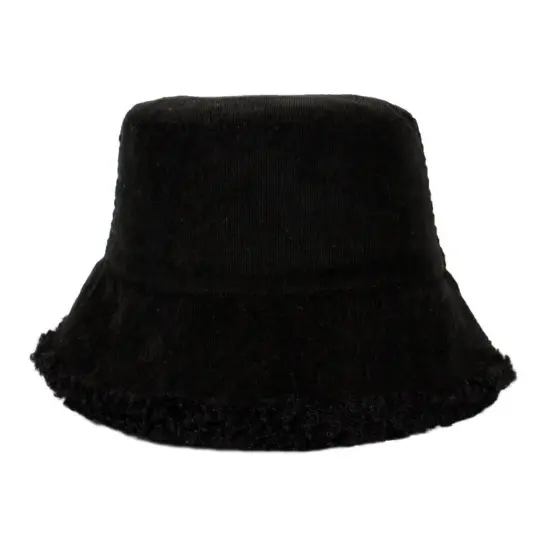 Winter Faux Fur Polyester Wool Bucket Hat