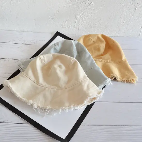 Plain 100% cotton summer hat