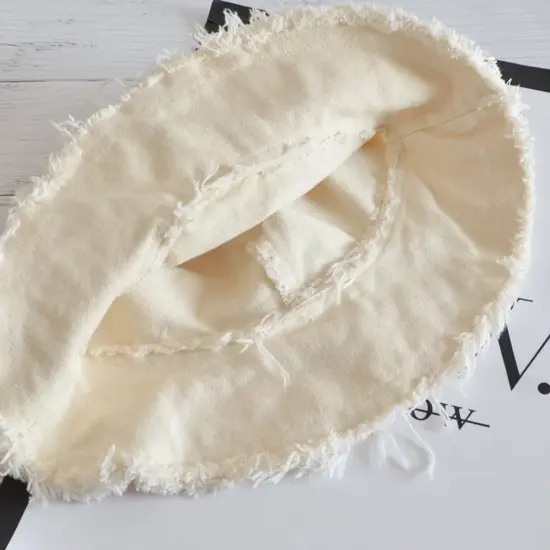 Plain 100% cotton summer hat