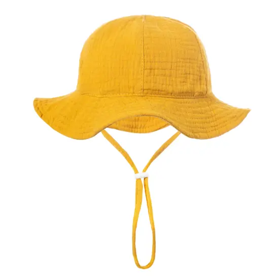 Wide brim baby sun bucket hat for outdoor protection