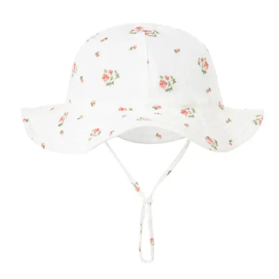 Wide brim baby sun bucket hat for outdoor protection
