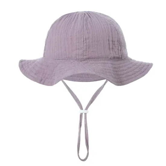 Wide brim baby sun bucket hat for outdoor protection