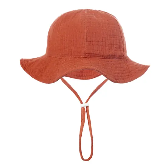 Wide brim baby sun bucket hat for outdoor protection