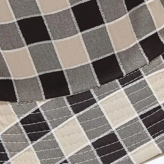 Vintage washed denim blank bucket hat