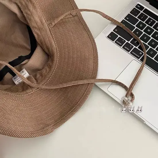 Corduroy Sun Protection Fashion Bucket Hat