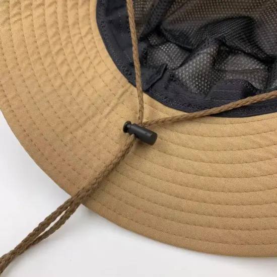 cotton bucket hat with adjustable string